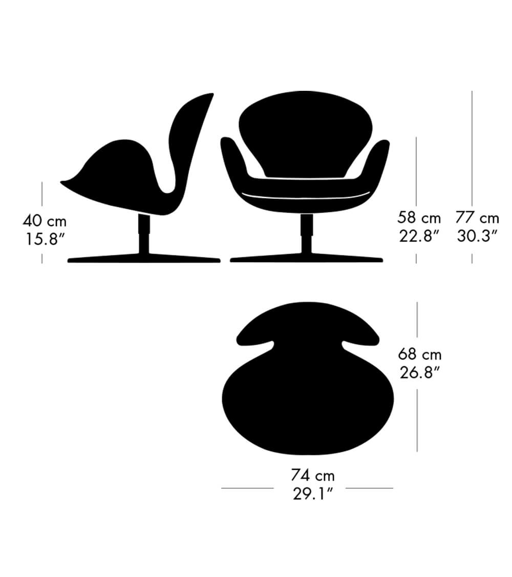Кресло Swan Lounge схема